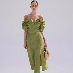 Cult Gaia Muna Dress Palm - size 4
